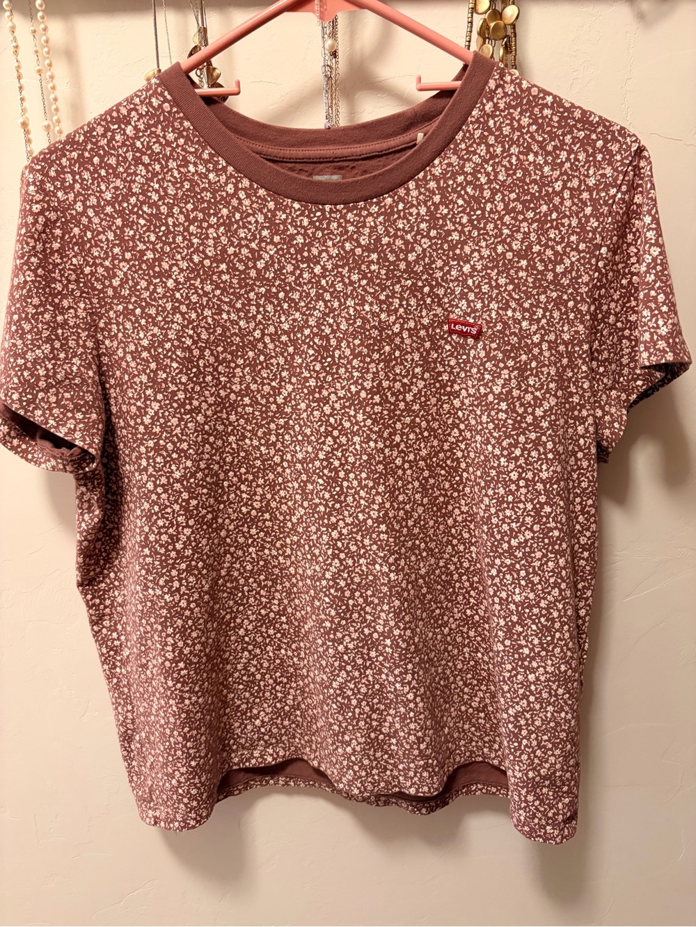 Levi's Mauve Floral Perfect Tee
